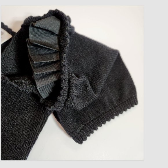 Vtg ST JOHN for Saks Fifth Avenue Short Puff Sleeve Sweater Dress - Picture 11 of 11